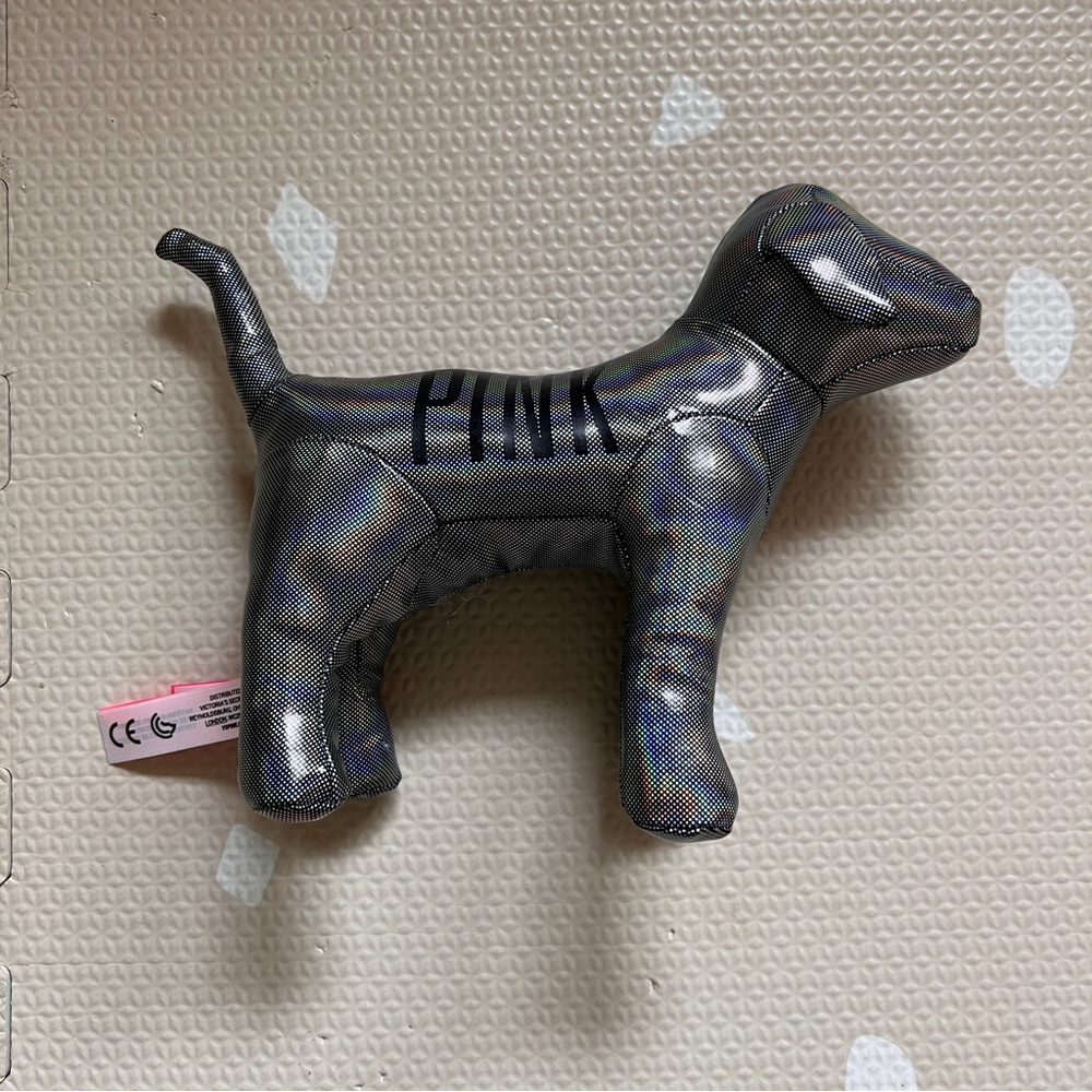 PINK Victoria's Secret iridescent black dog